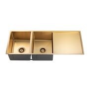 Stainless Steel Sink Double Bowl Brushed Brass gallery detail image