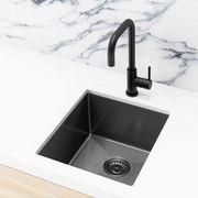 Kitchen Sink - Single Bowl 380 x 440 - Gunmetal Black gallery detail image