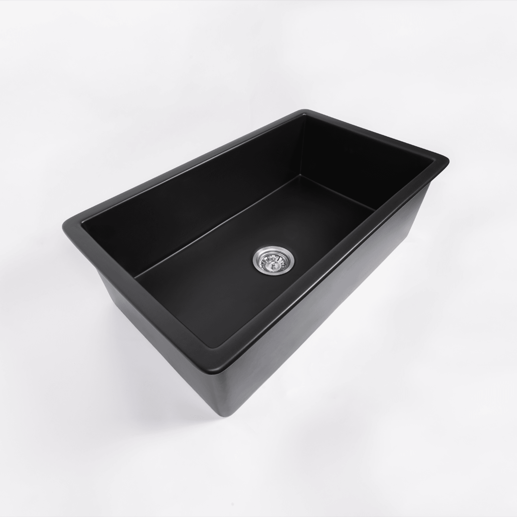 Maurice 813x483 Matte Black Fireclay Single Bowl Sink gallery detail image