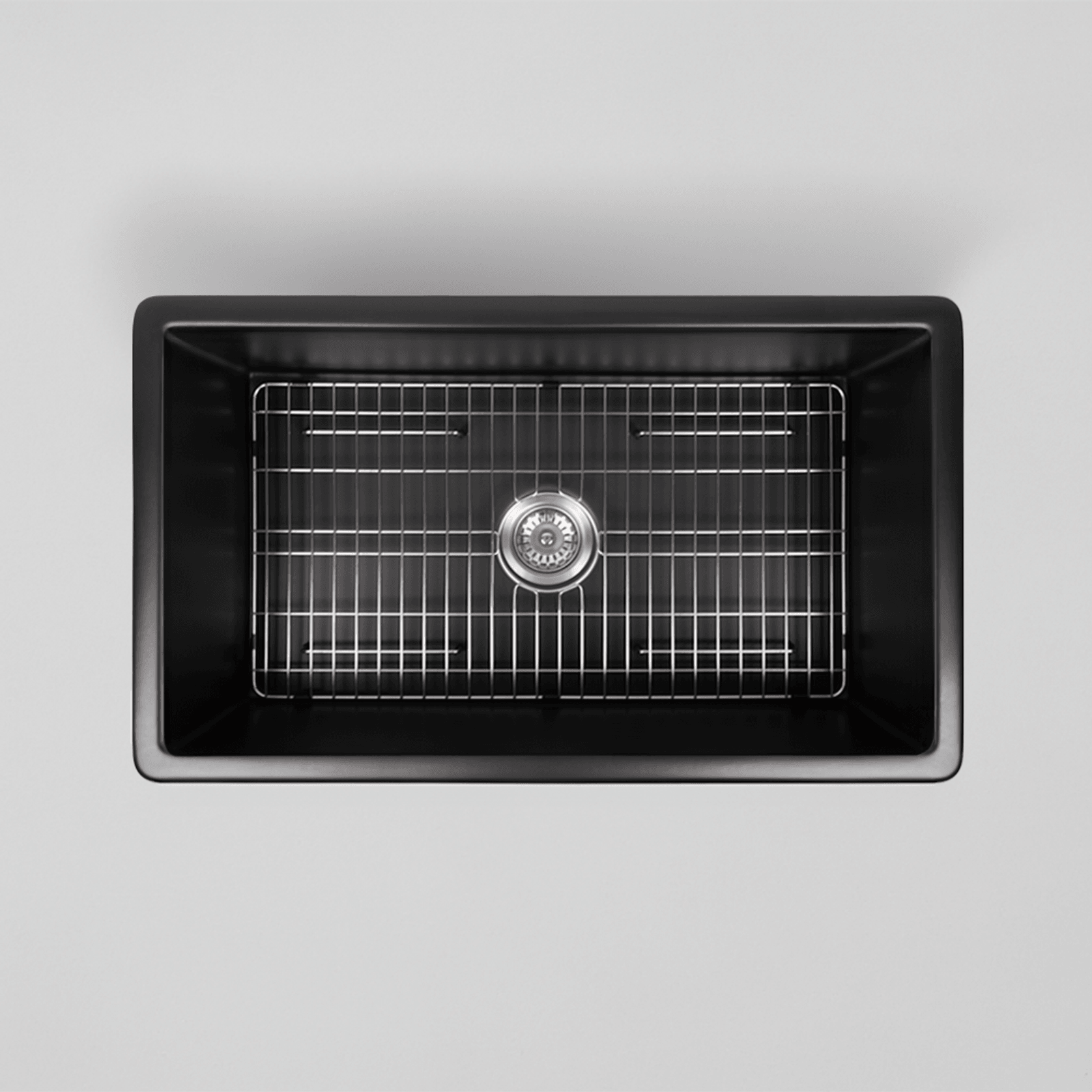 Maurice 813x483 Matte Black Fireclay Single Bowl Sink gallery detail image