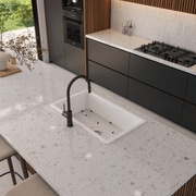 Tamsin 813x483 Gloss White Fireclay Single Bowl Sink gallery detail image