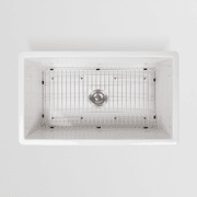 Tamsin 813x483 Gloss White Fireclay Single Bowl Sink gallery detail image