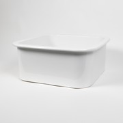 Abigail 483 x483 Gloss White Fireclay Single Bowl Sink gallery detail image