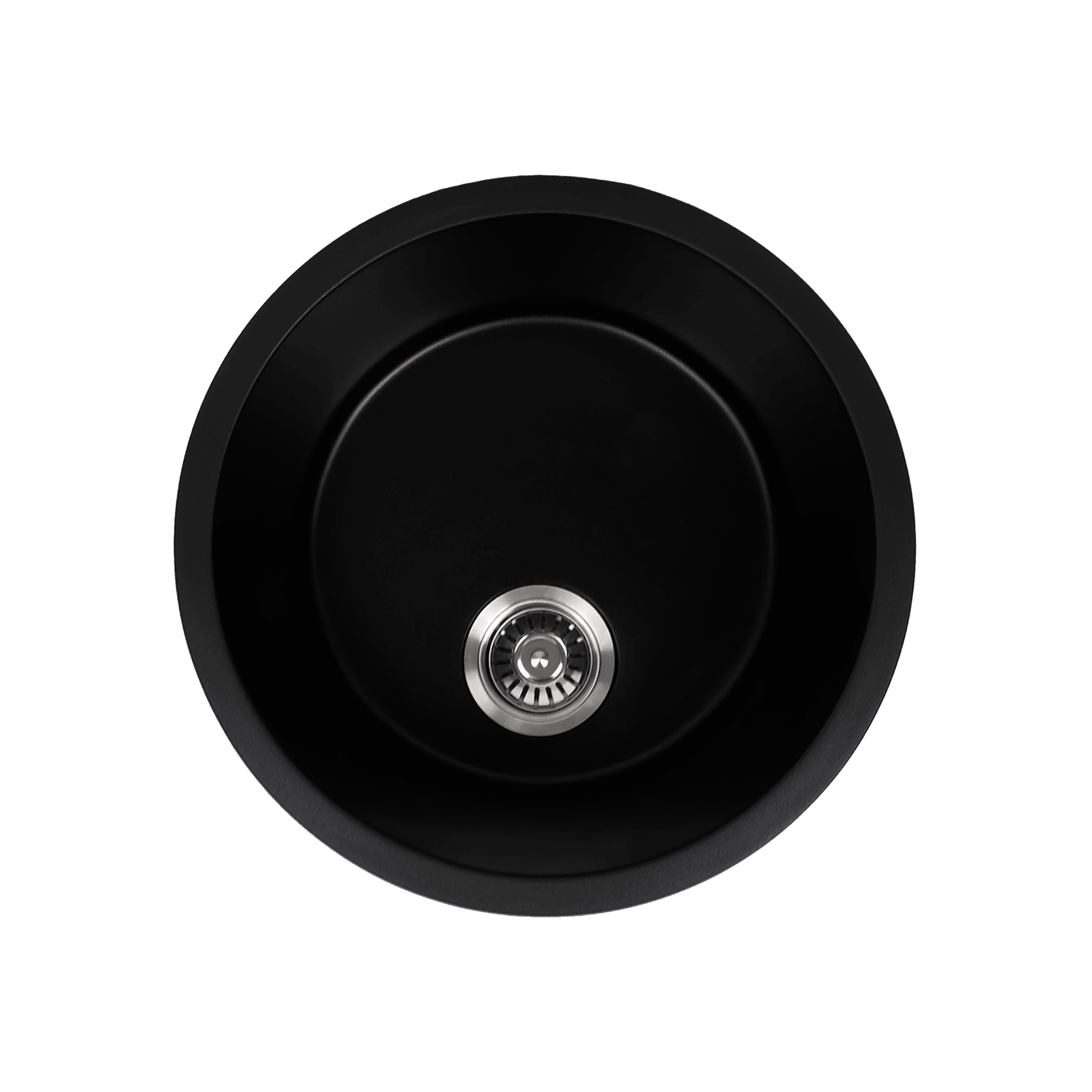 Douglas 460x460 Black Granite Circle Single Bowl Sink gallery detail image