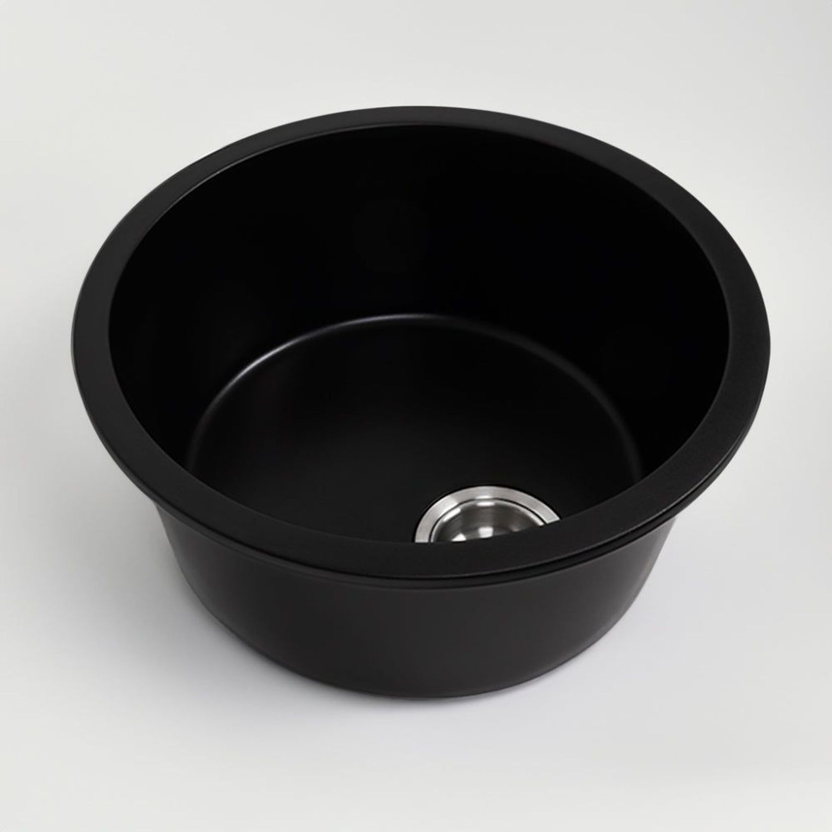 Douglas 460x460 Black Granite Circle Single Bowl Sink gallery detail image
