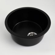 Douglas 460x460 Black Granite Circle Single Bowl Sink gallery detail image