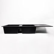 Darlene 1200x500 Black Granite Drainboard Bowl Sink gallery detail image