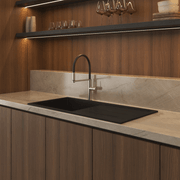 Randall 1000x500 Black Granite Drainboard Sink gallery detail image