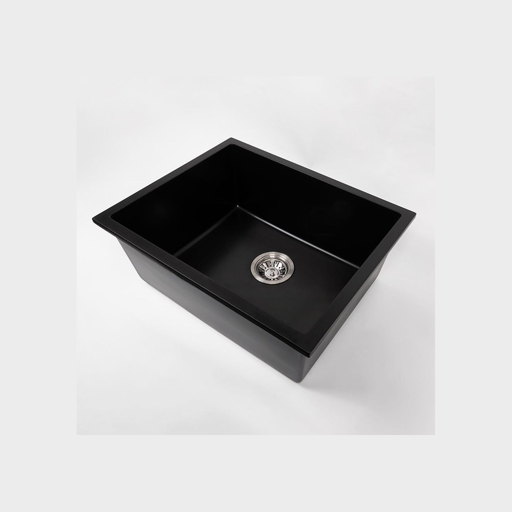 Donald 560x445 Black Granite Square Single Bowl Sink gallery detail image