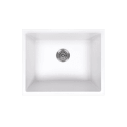 Donald 560x445 White Granite Square Single Bowl gallery detail image