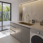 Brushed Brass Gold Seville 900x450 XXLarge Single Bowl Sink gallery detail image