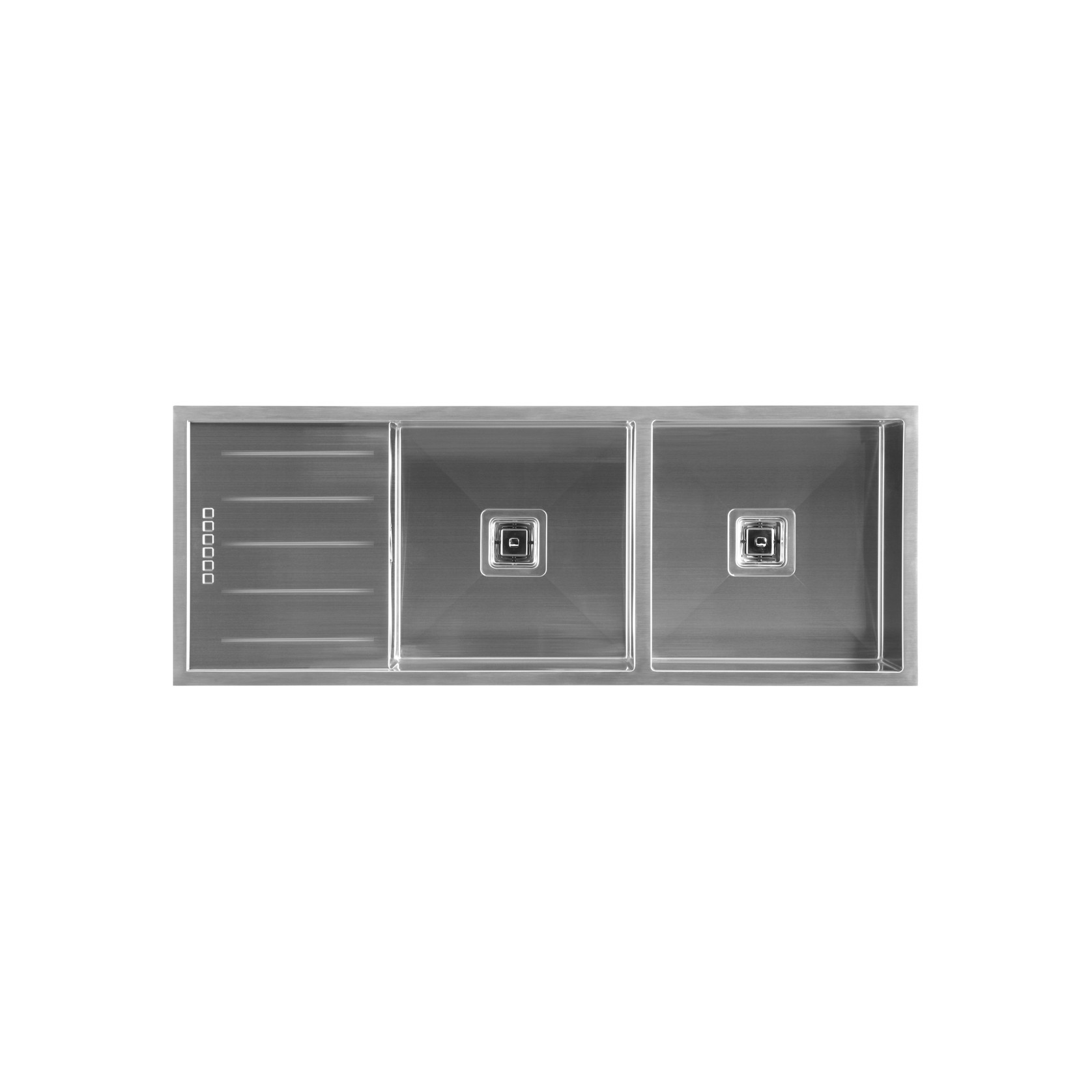 Hafele Squareline Double Bowl sink with drainer gallery detail image