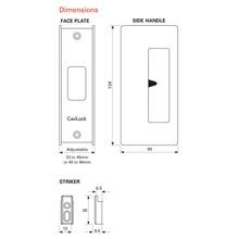 CaviLock CL205 Cavity Slider Door Handle gallery detail image