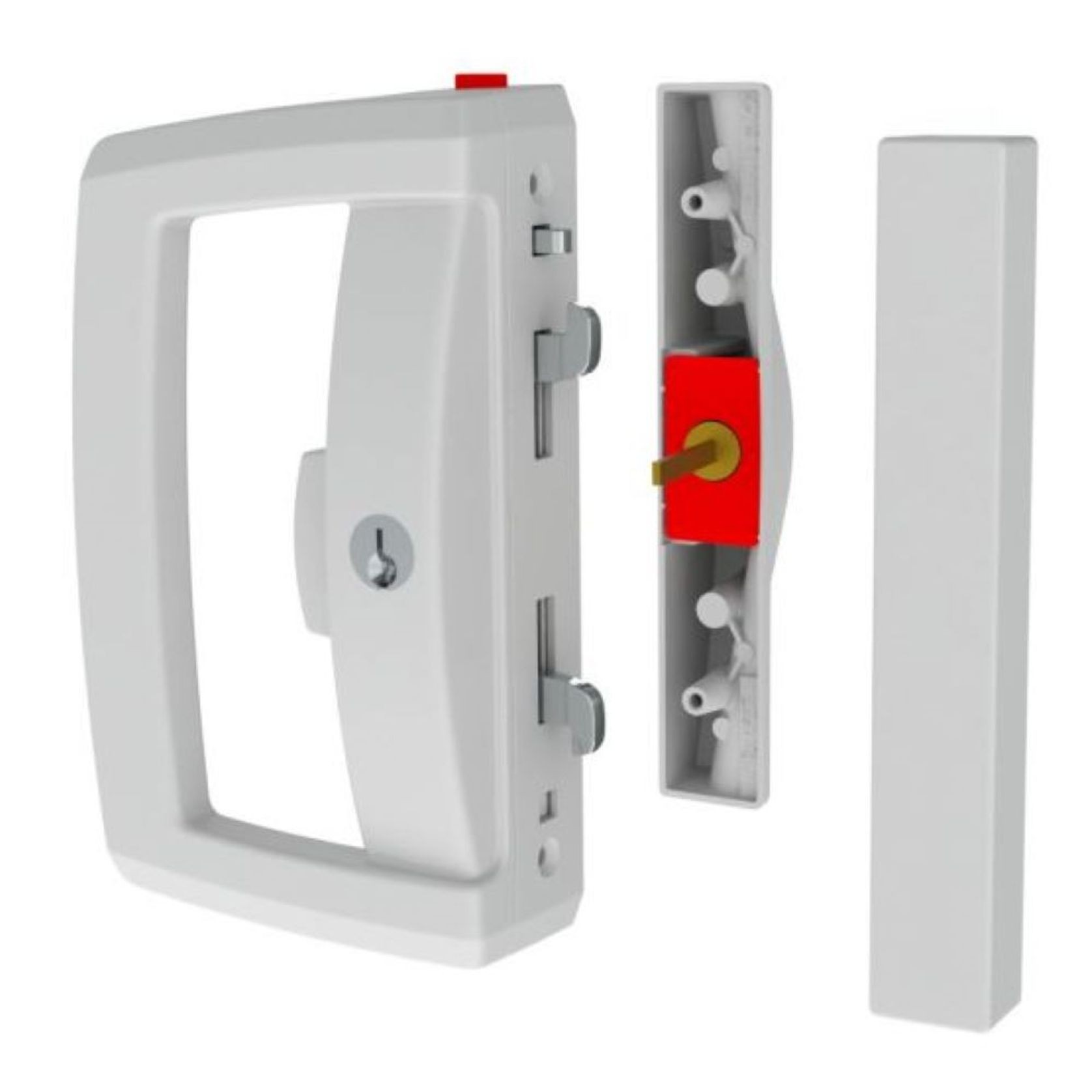 Aria D Pull with Pinnacle Sliding Door Lock gallery detail image