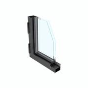 Steel Frame Glass External Sliding Doors - Galvanised P gallery detail image