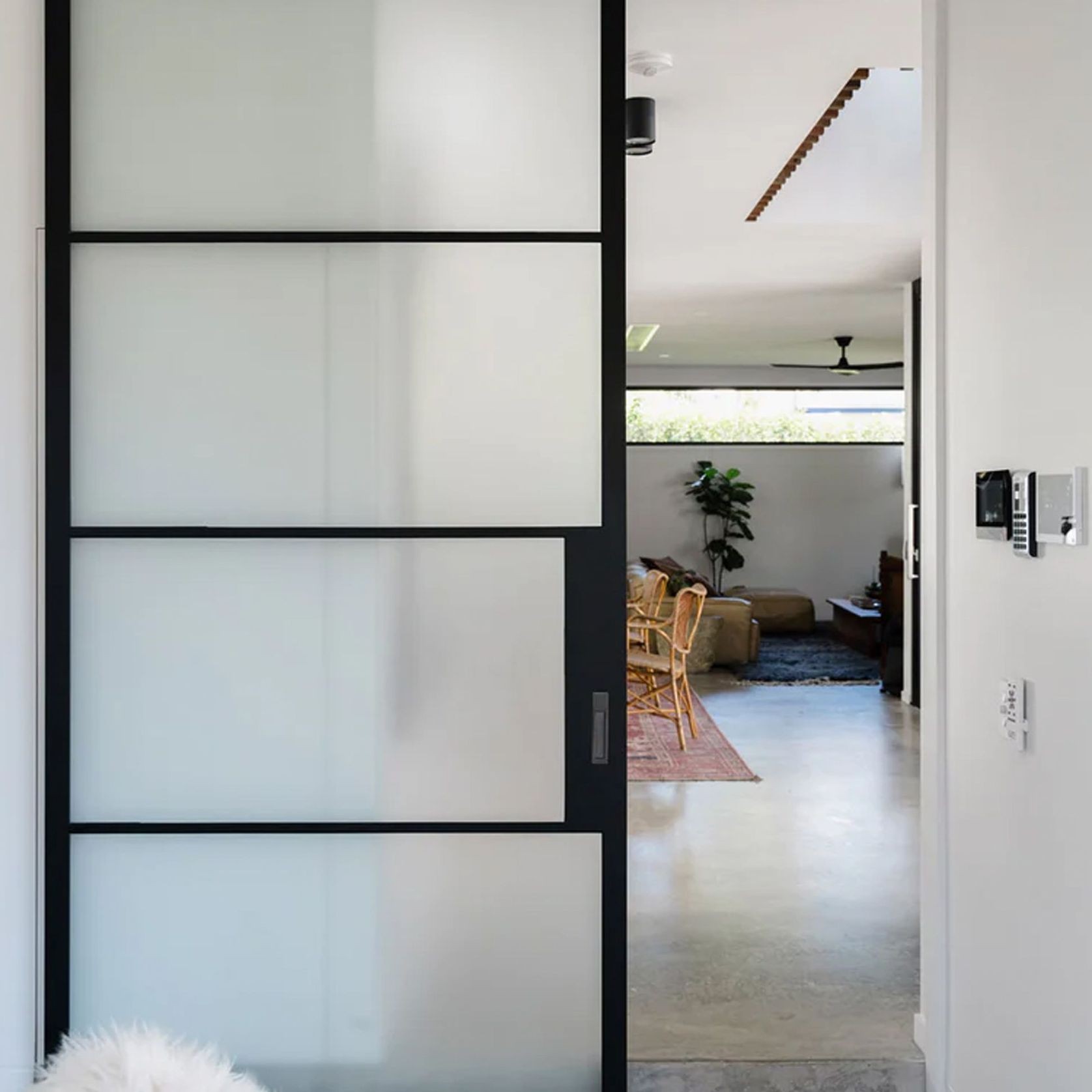 Steel Frame Internal Sliding Doors - Galvanised FPS50 gallery detail image
