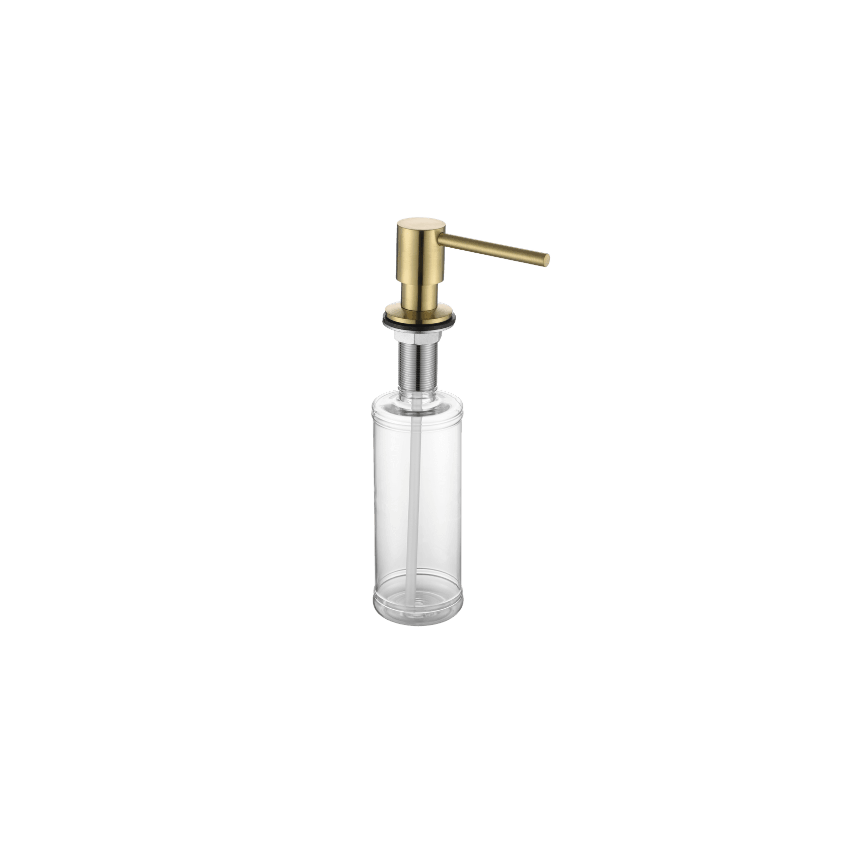 Aspen In-Bench Soap Dispenser Brushed Brass gallery detail image