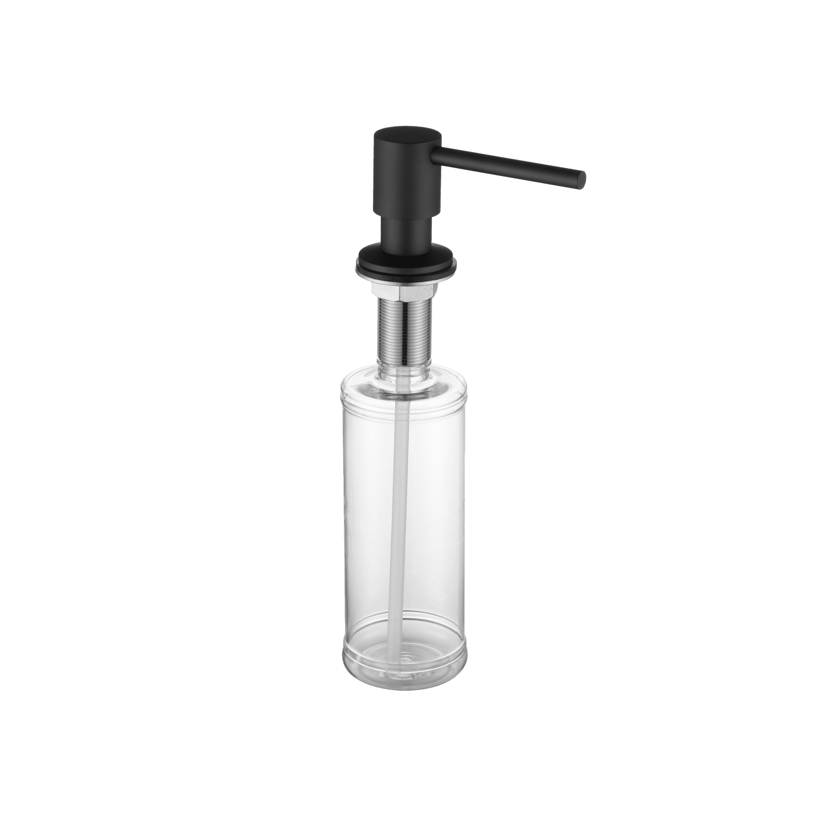 Aspen In-Bench Soap Dispenser Matte Black gallery detail image