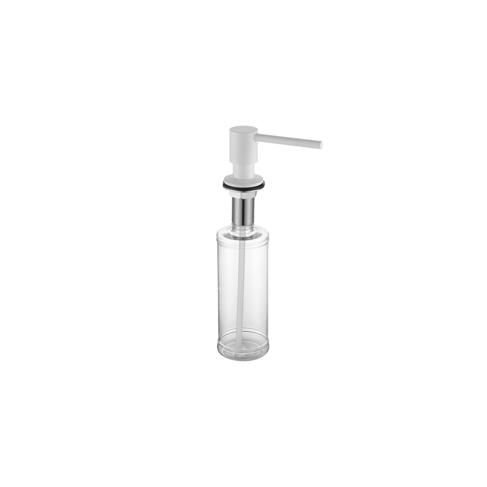 Aspen In-Bench Soap Dispenser Matte White gallery detail image