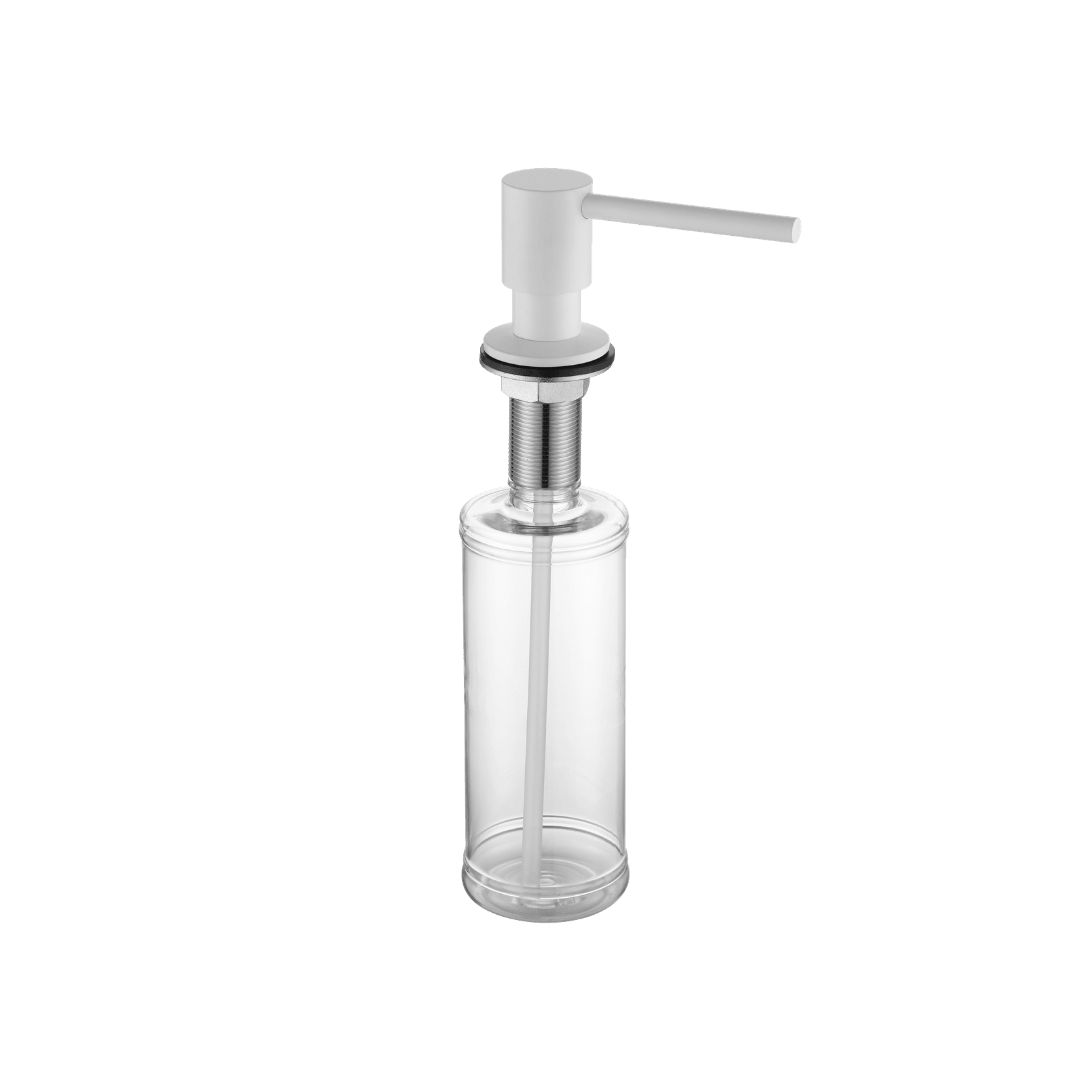 Aspen In-Bench Soap Dispenser Matte White gallery detail image