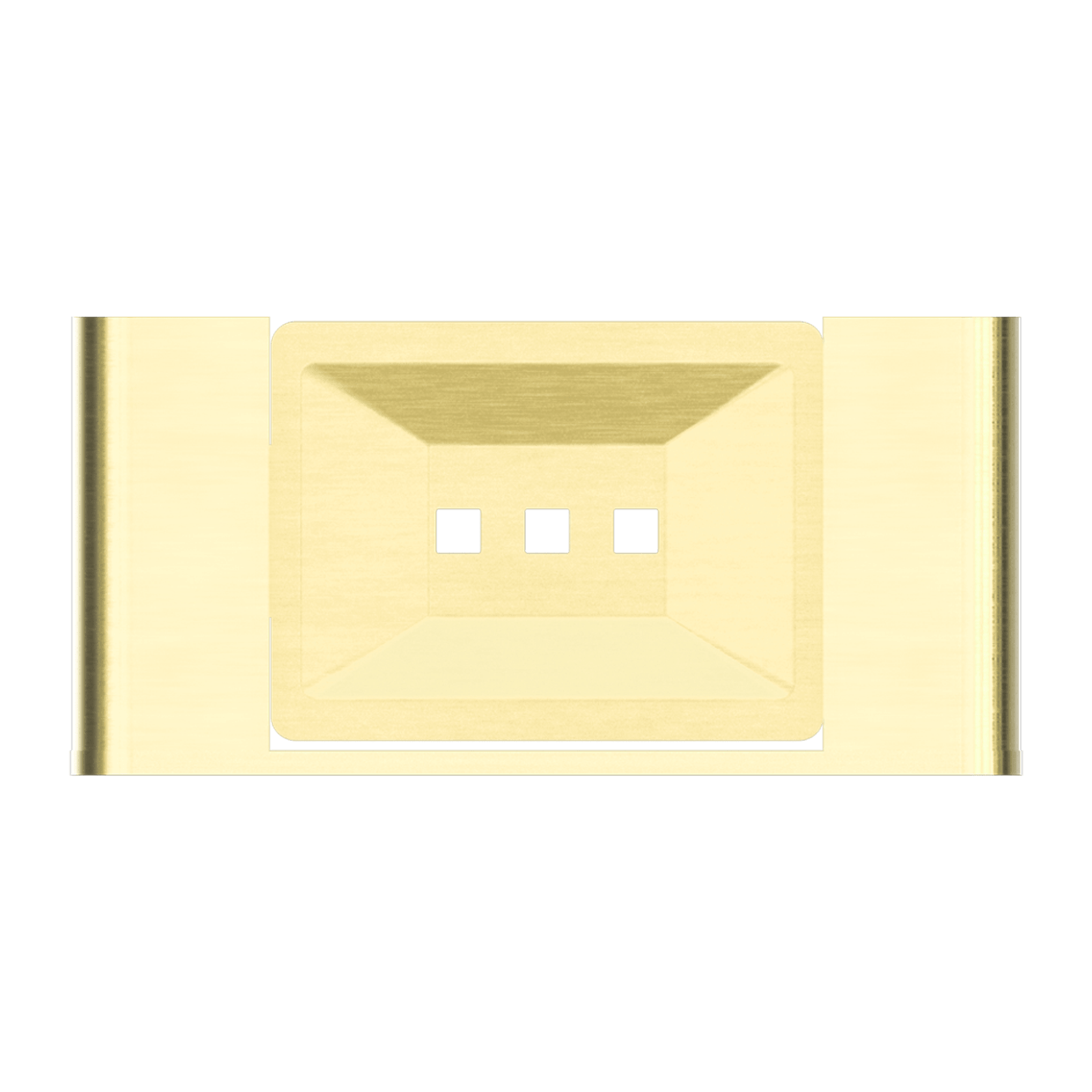 Bianca Soap Dish Holder | Brushed Gold gallery detail image