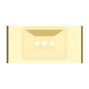 Bianca Soap Dish Holder | Brushed Gold gallery detail image