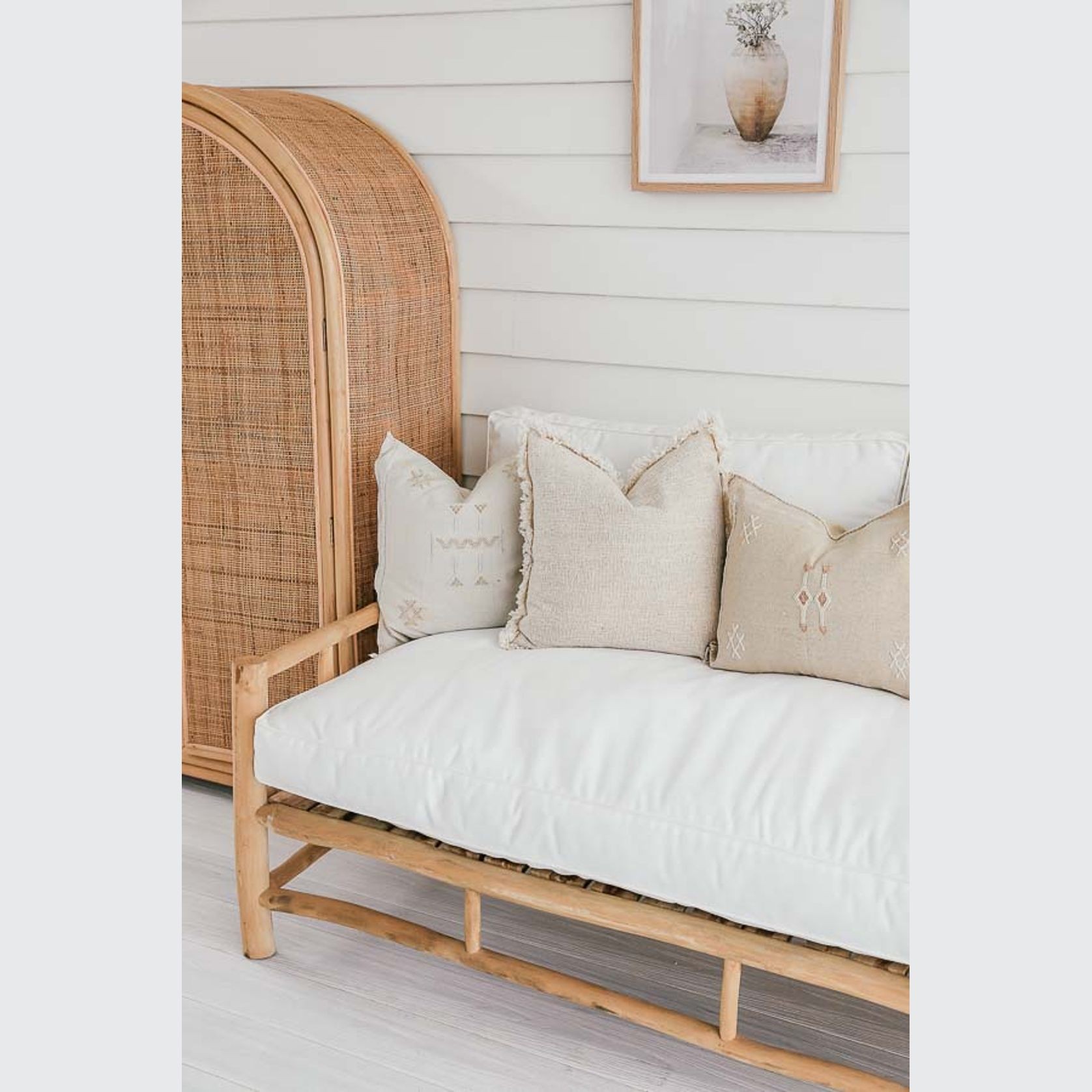 Cali Large Teak Lounge 200cm (Large) gallery detail image