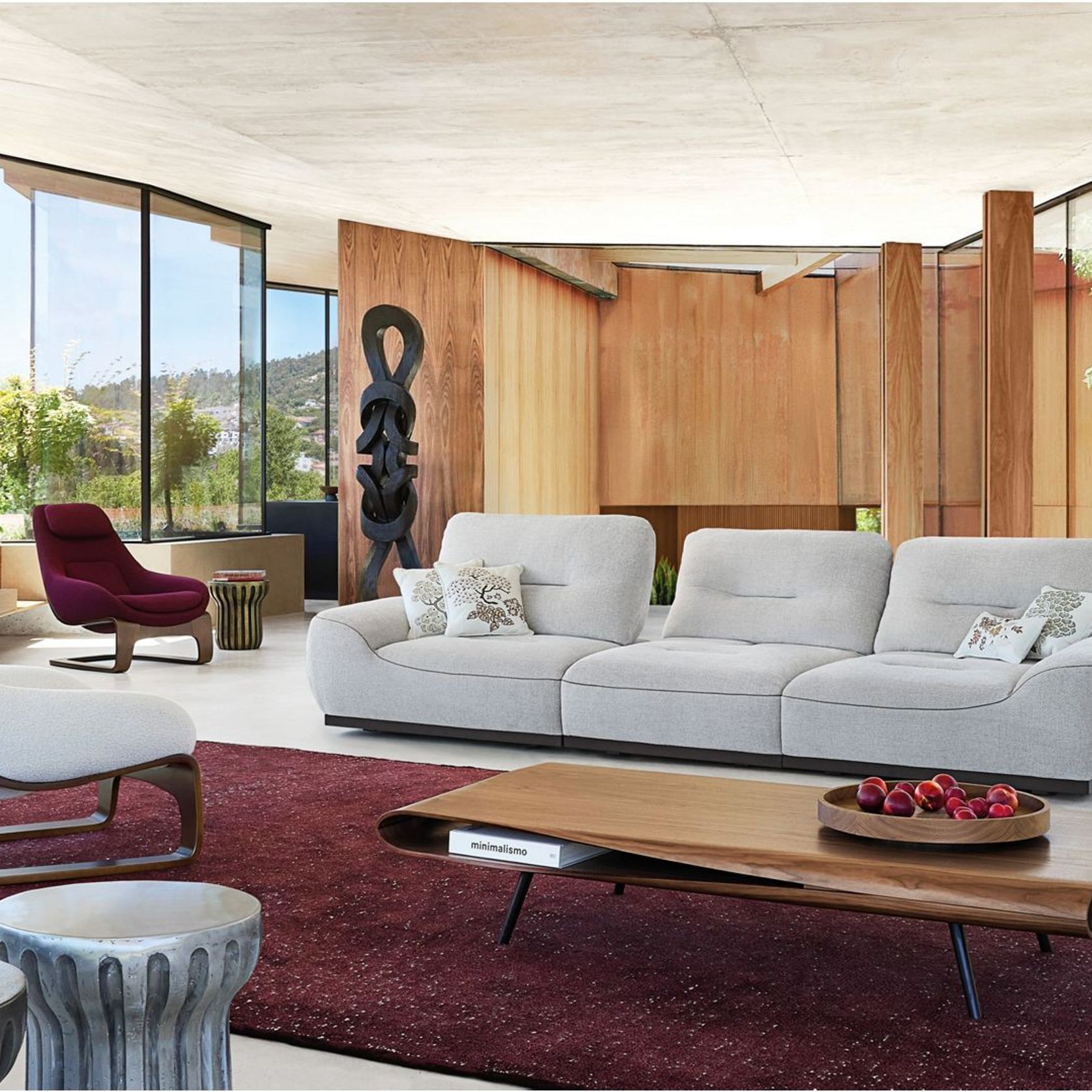 Escale 3-Seat one-arm sofa, right arm – Double Depth gallery detail image