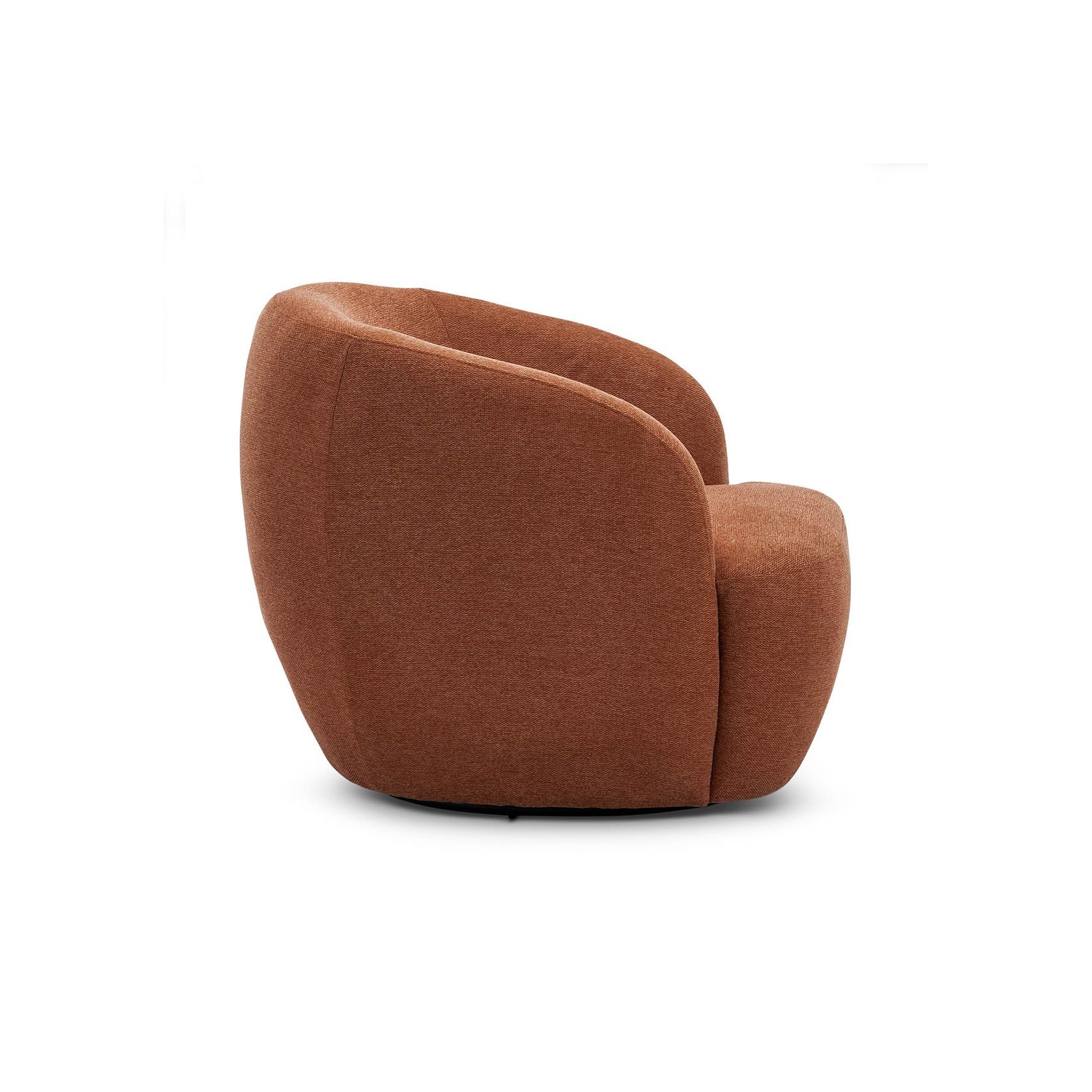 Cuddle Swivel Armchair | Rust Orange gallery detail image