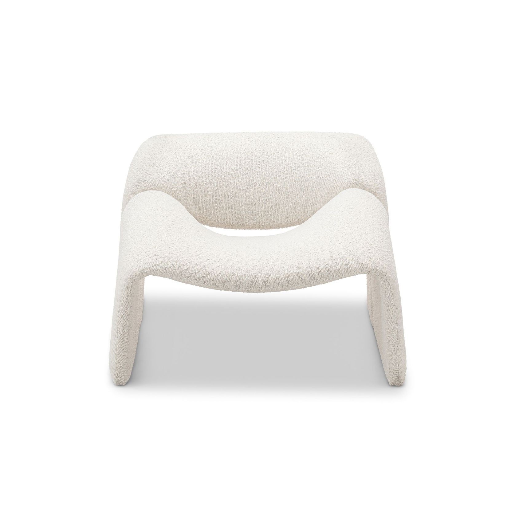 Wavee Groove Armchair | Cream Bouclé gallery detail image