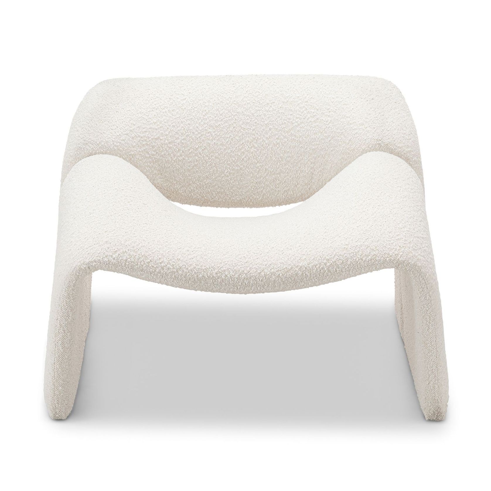Wavee Groove Armchair | Cream Bouclé gallery detail image