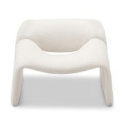 Wavee Groove Armchair | Cream Bouclé gallery detail image