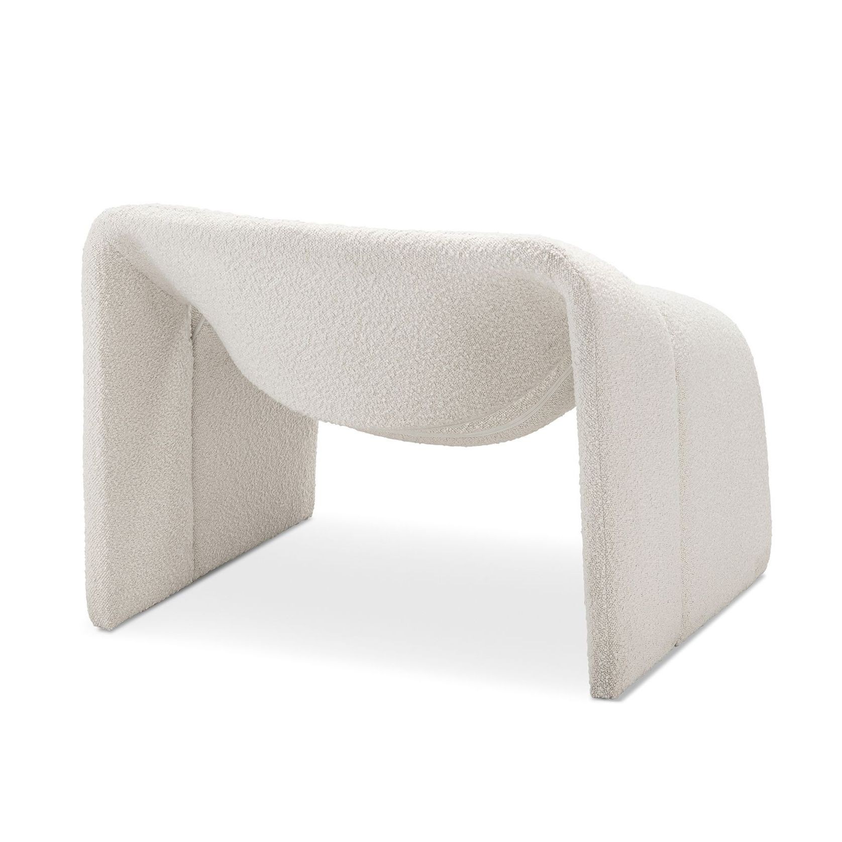 Wavee Groove Armchair | Cream Bouclé gallery detail image