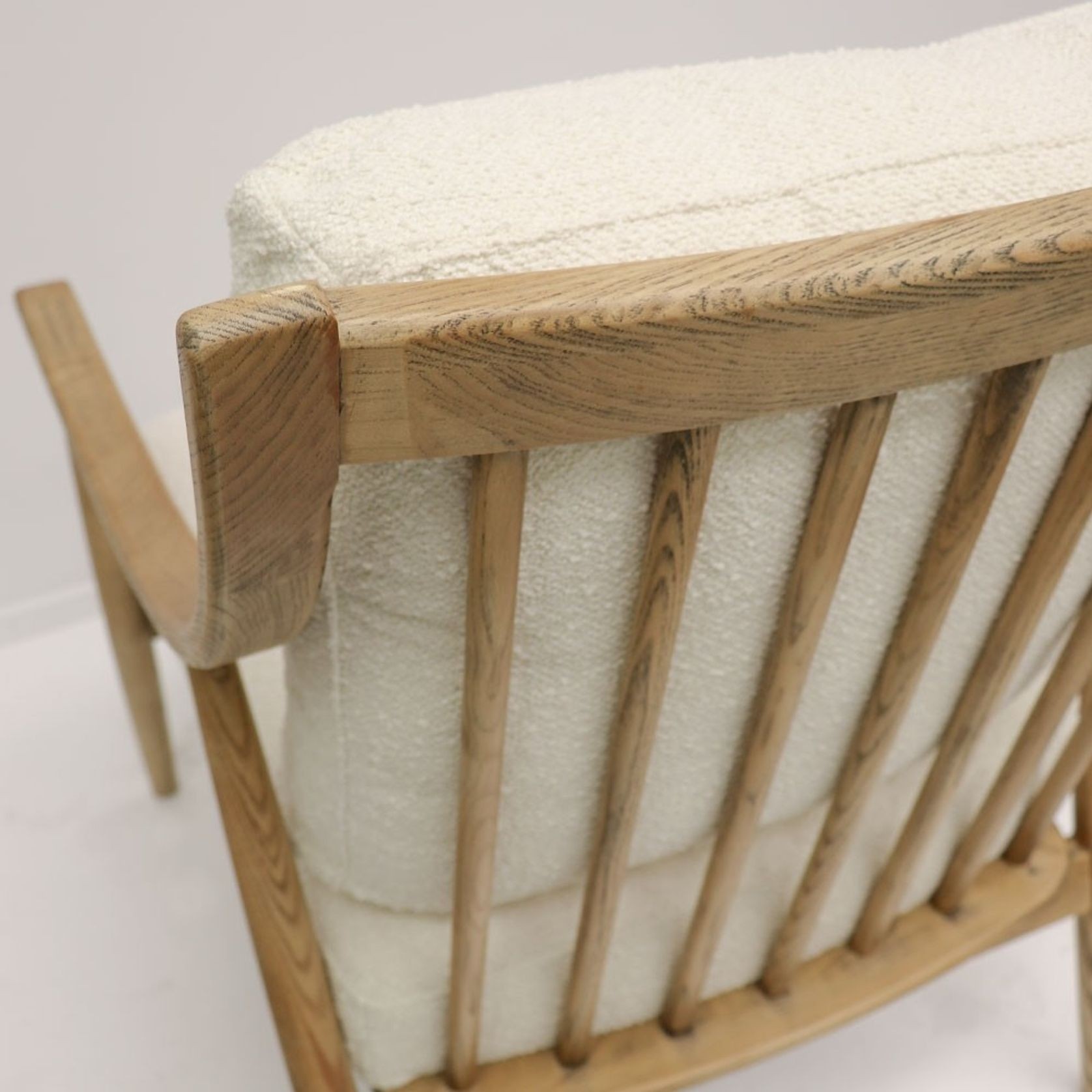 Greer Armchair | Cream Boucle gallery detail image