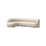 Laurent 2-Piece Wedge Chaise Modular Sofa gallery detail image