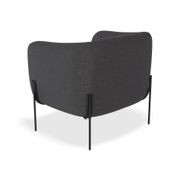 Belle Lounge Chair -Storm Grey Brushed Matt Bronze Legs gallery detail image