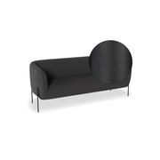 Belle 2.5 Seater Sofa - Storm Grey - Matt Black Legs gallery detail image