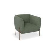 Belle Lounge Chair - Kelp Green - Matt Black Legs gallery detail image
