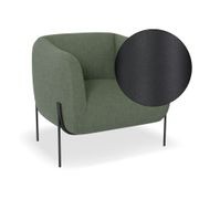 Belle Lounge Chair - Kelp Green -Brushed Matt Gold Legs gallery detail image