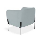 Belle Lounge Chair - Sky Blue - Brushed Matt Gold Legs gallery detail image