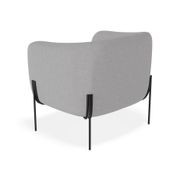 Belle Lounge Chair - Cloud Grey- Brushed Matt Gold Legs gallery detail image