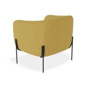 Belle Lounge Chair - Tuscan Yellow - Matt Black Legs gallery detail image