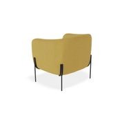 Belle Lounge Chair - Tuscan Yellow - Matt Black Legs gallery detail image