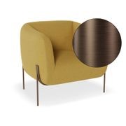 Belle Lounge Chair - Tuscan Yellow - Matt Black Legs gallery detail image