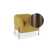 Belle Lounge Chair - Tuscan Yellow - Matt Black Legs gallery detail image