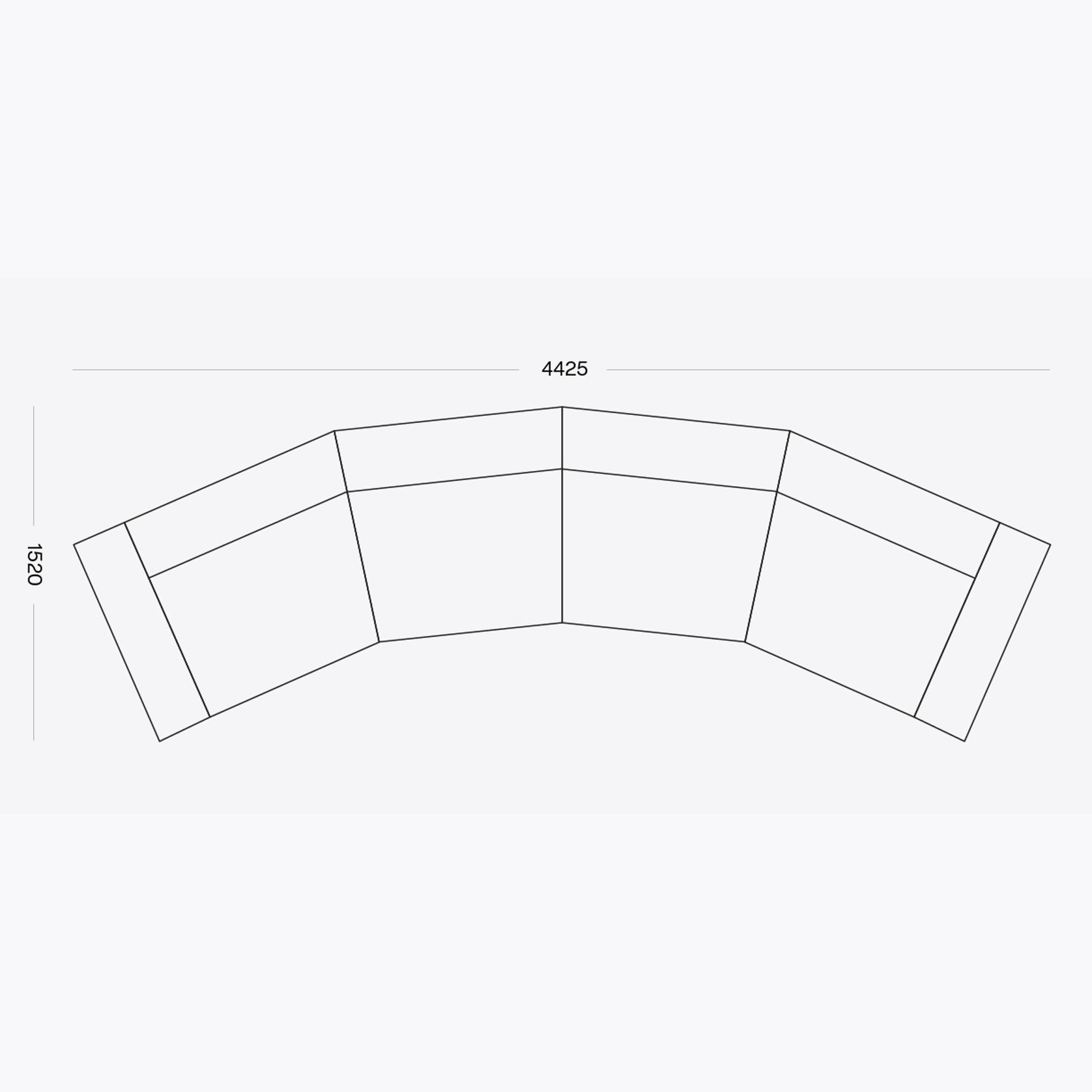 Curved Rufus Sofa gallery detail image