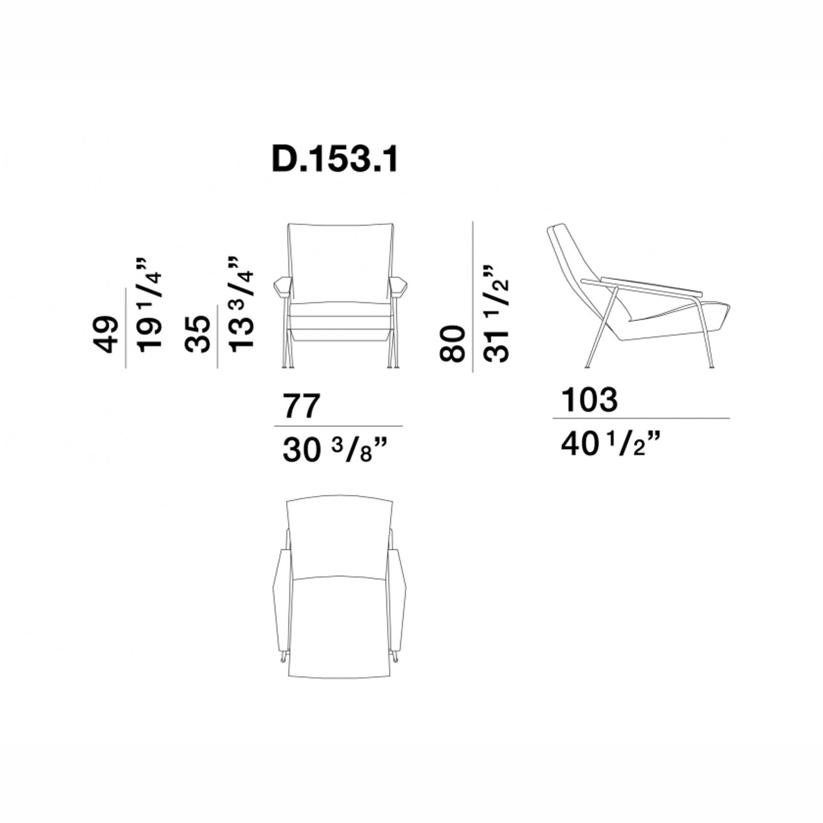D.153.1 Lounge Chair by Molteni&C gallery detail image