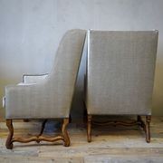 French Louis XIII Armchairs (Pair) gallery detail image