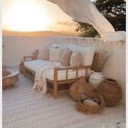 Cali Large Teak Lounge 200cm (Large) gallery detail image