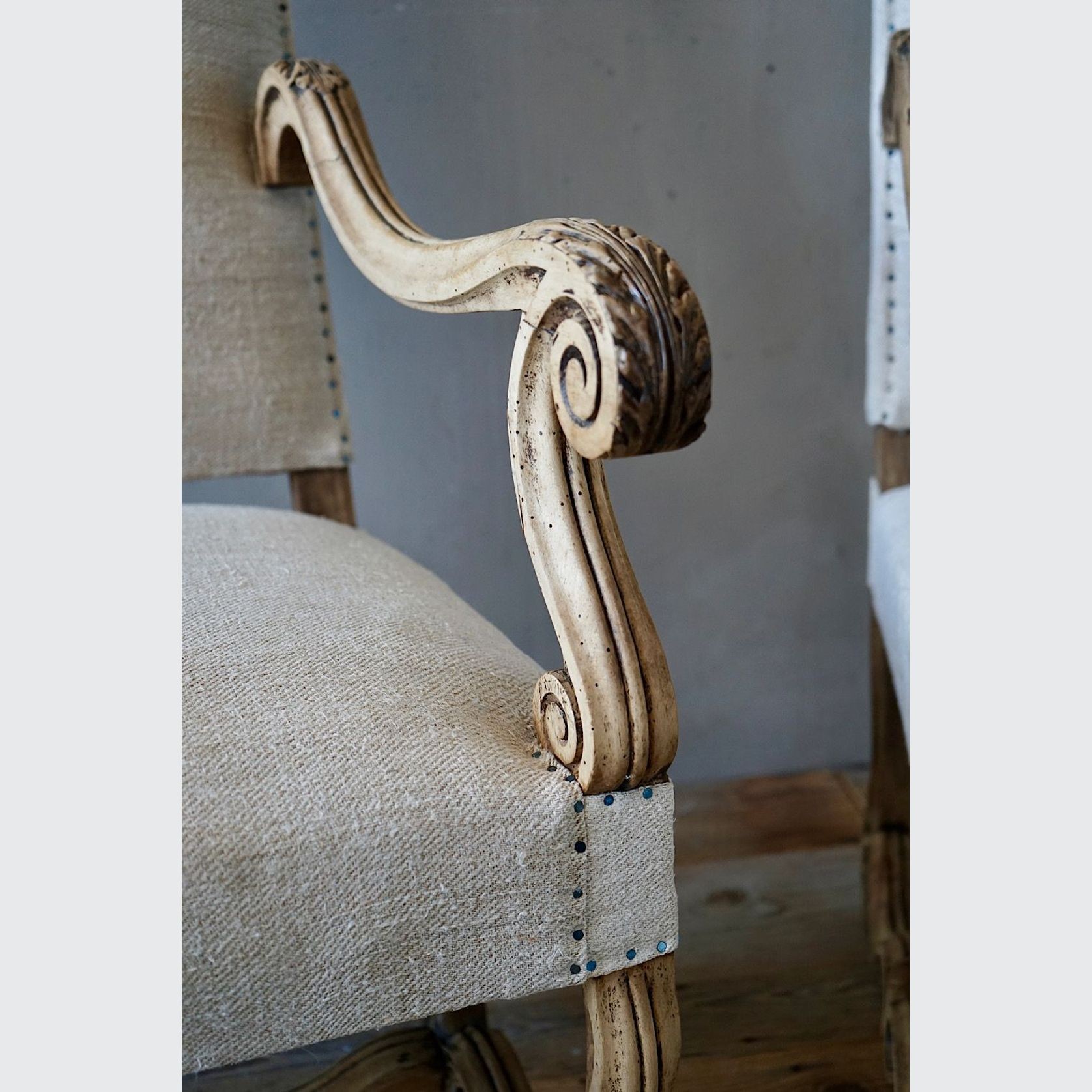 French Louis XIV Armchairs (Pair) gallery detail image